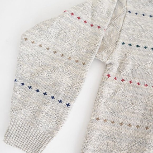 Vintage Great Lakes Crewneck Sweater - Taupe -  Large - Picture 9 of 13